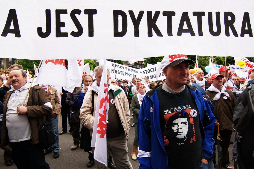 Manifestacja “Solidarności” w Katowicach